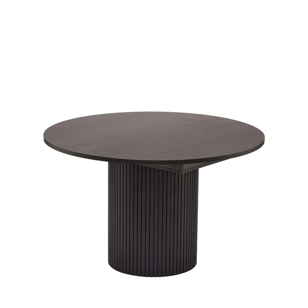 Toscana - Table À Manger Extensible 4 À 6 Personnes - Bois - Noir - Image 2