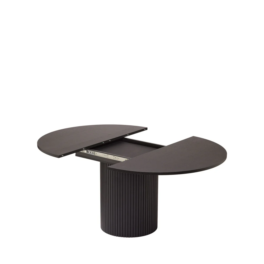 Toscana - Table À Manger Extensible 4 À 6 Personnes - Bois - Noir - Image 3