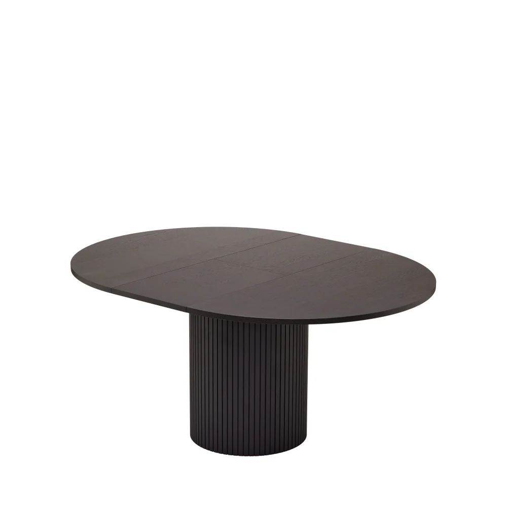 Toscana - Table À Manger Extensible 4 À 6 Personnes - Bois - Noir - Image 4