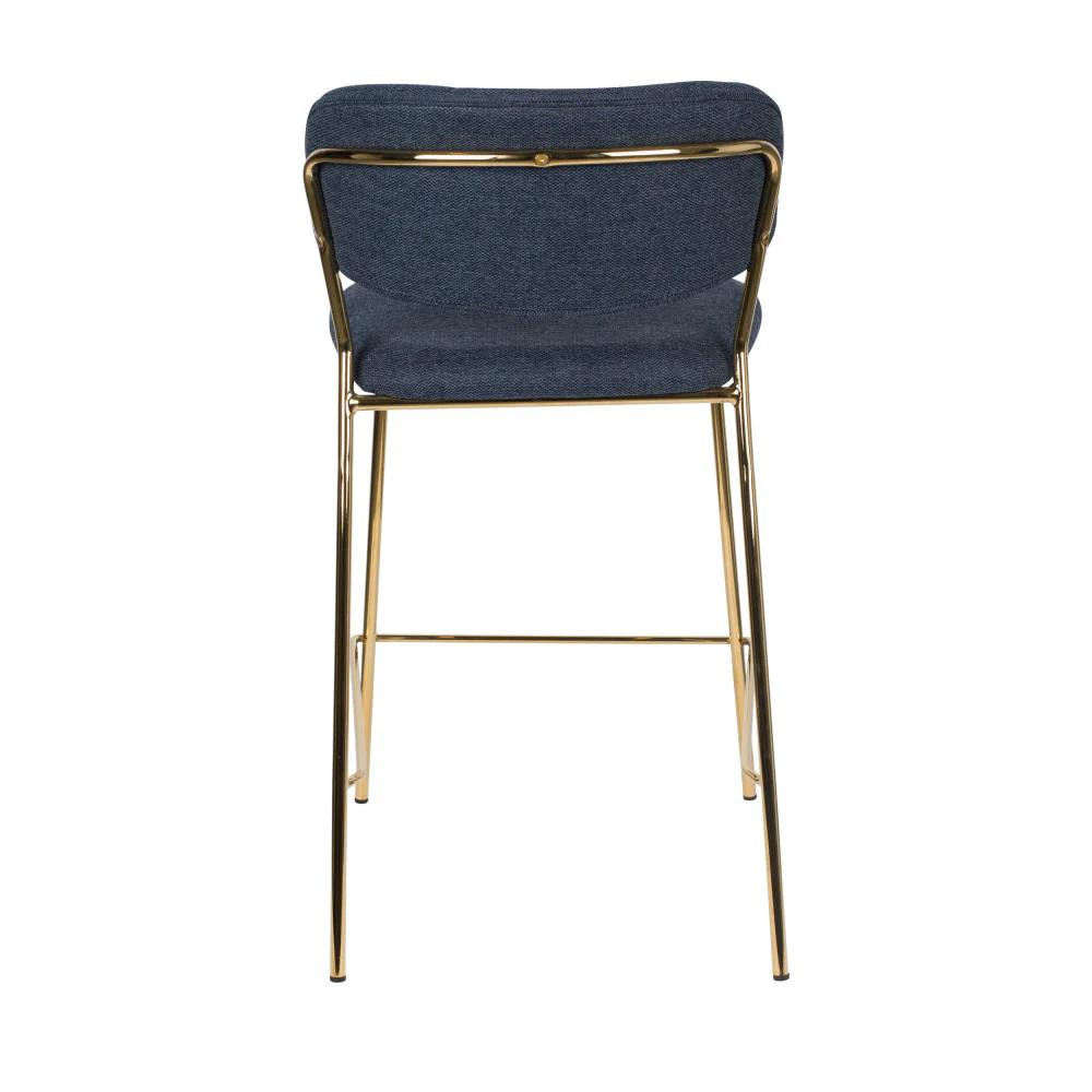 Jolien - Lot De 2 Tabourets De Bar Avec - Tissu - Bleu foncé - Image 7