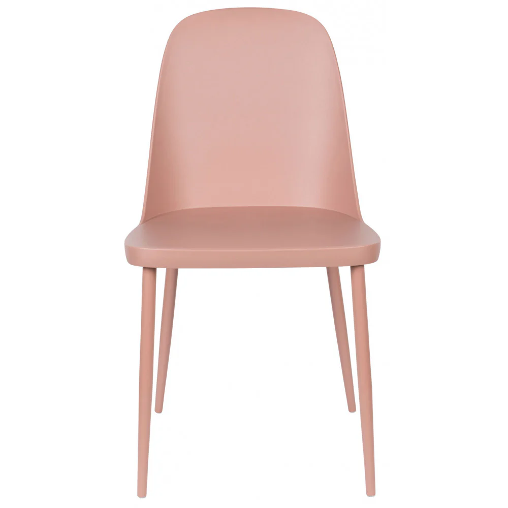 Pip - Lot De 2 Chaises - Résine & Métal - Rose - Image 4