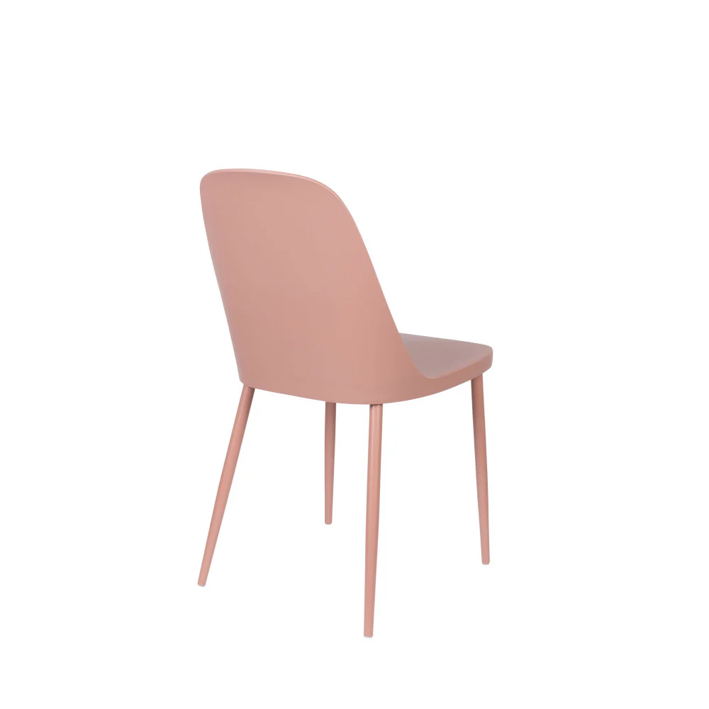 Pip - Lot De 2 Chaises - Résine & Métal - Rose - Image 6