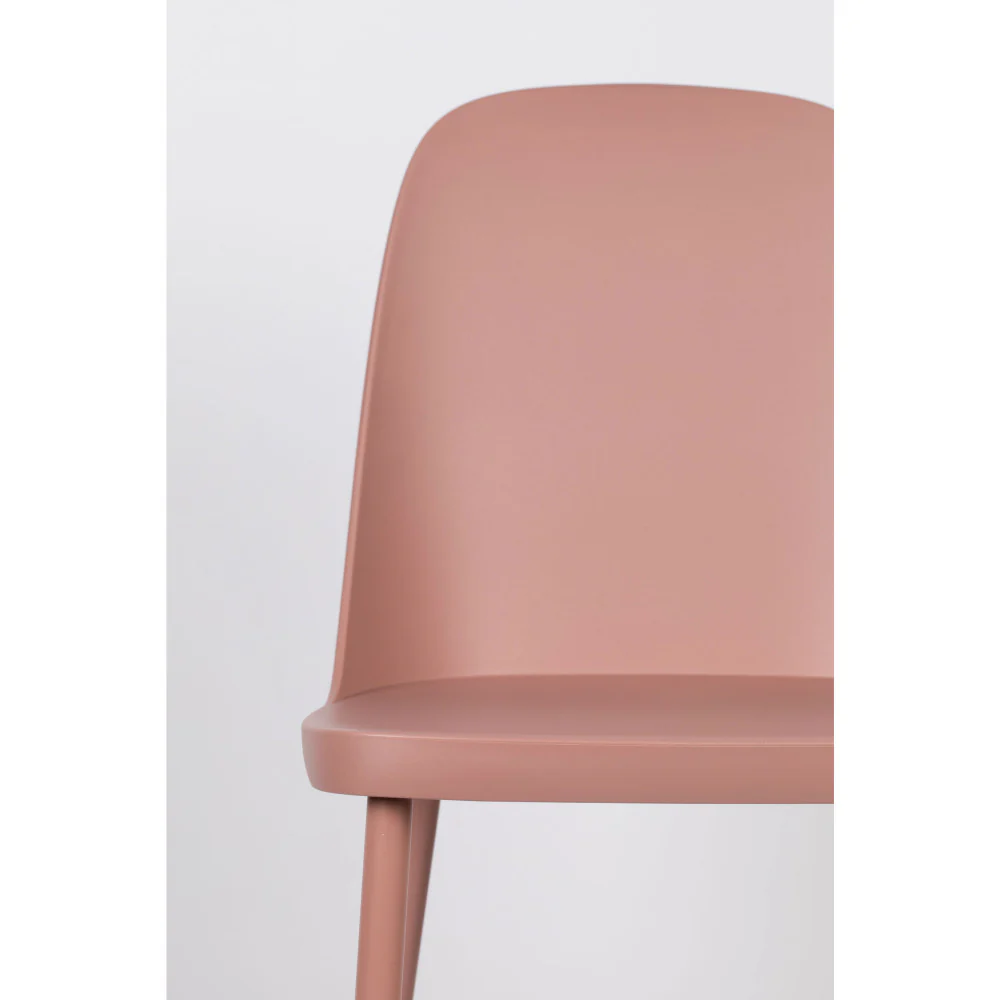 Pip - Lot De 2 Chaises - Résine & Métal - Rose - Image 8