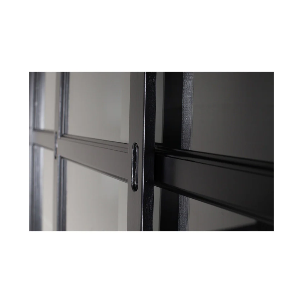 Sjaak - Vaisselier 6 Portes 4 Tiroirs - Pin - Noir - Image 9