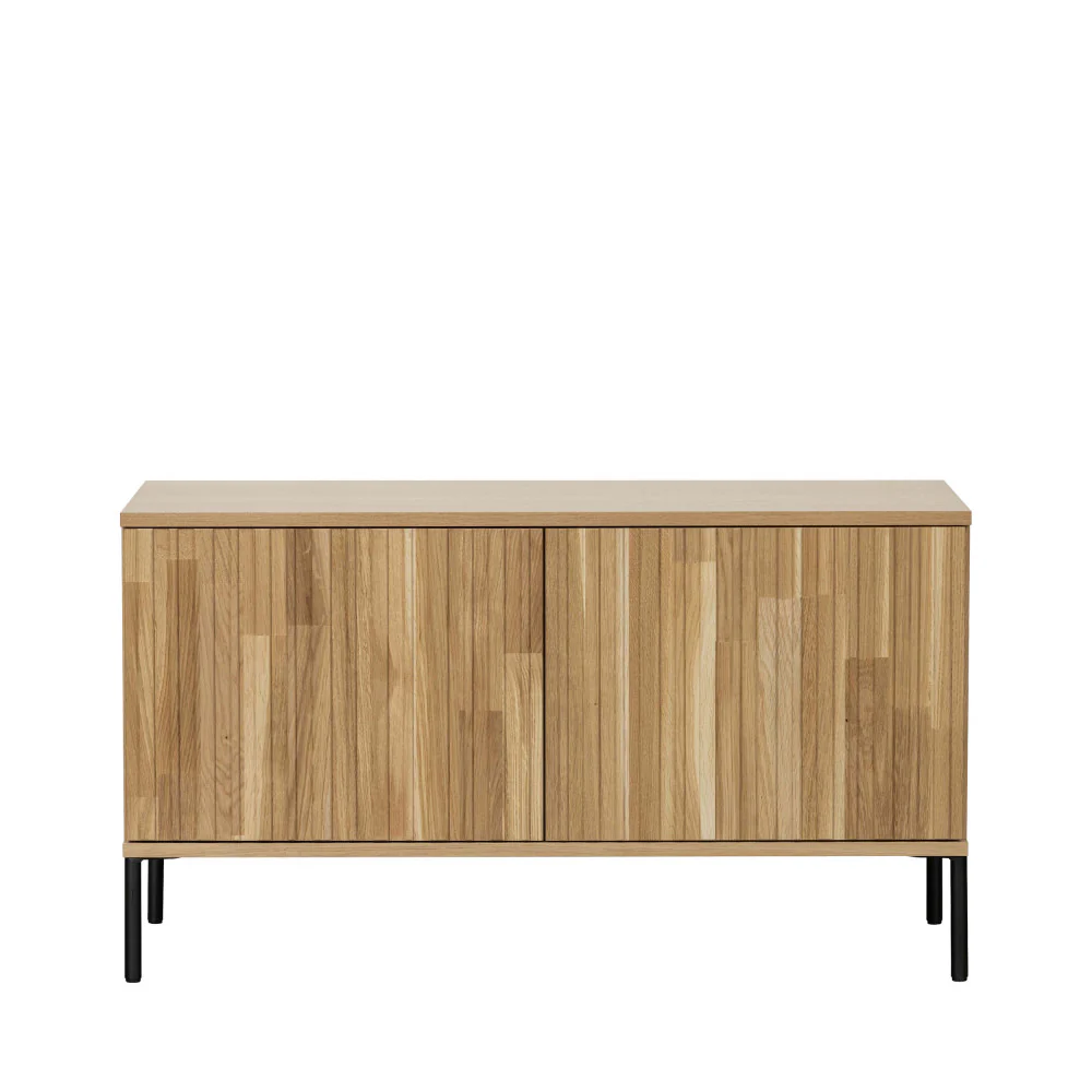 New gravure - Meuble TV 2 Portes - Bois - Bois clair - Image 2