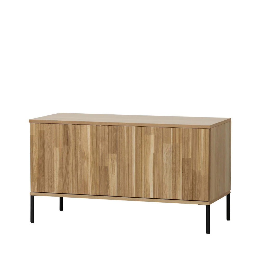 New gravure - Meuble TV 2 Portes - Bois - Bois clair - Image 3