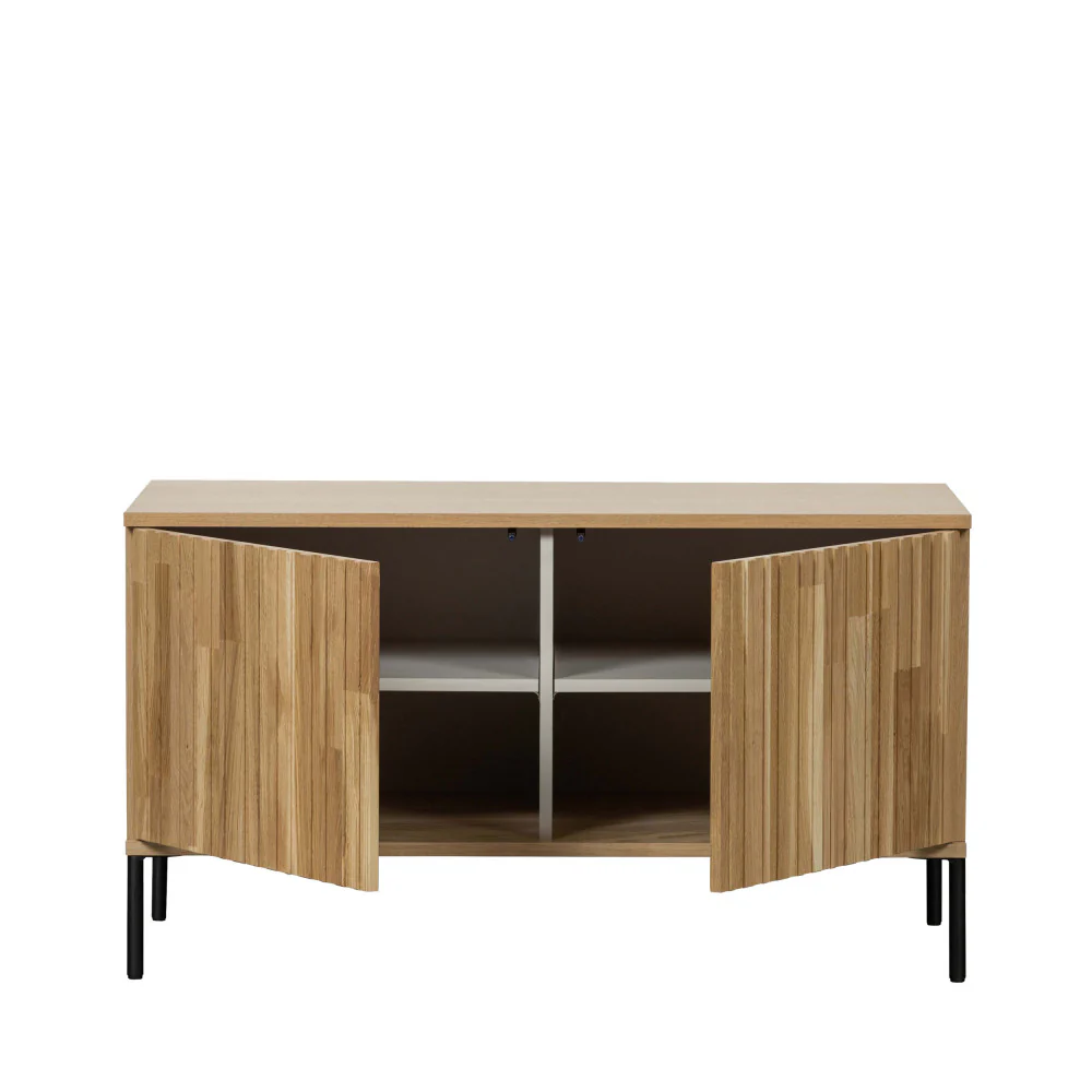 New gravure - Meuble TV 2 Portes - Bois - Bois clair - Image 5