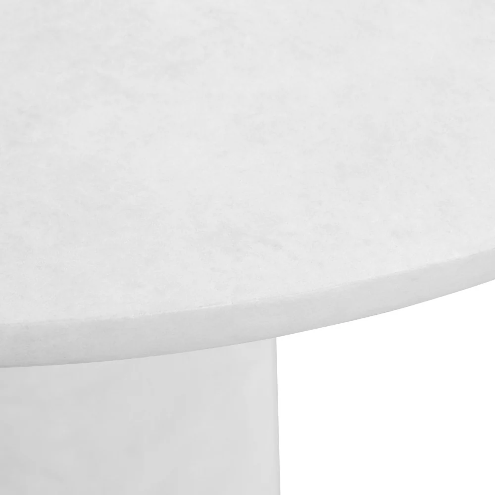 Damon - Table À Manger En Fibre D'argile - Blanc - Image 3