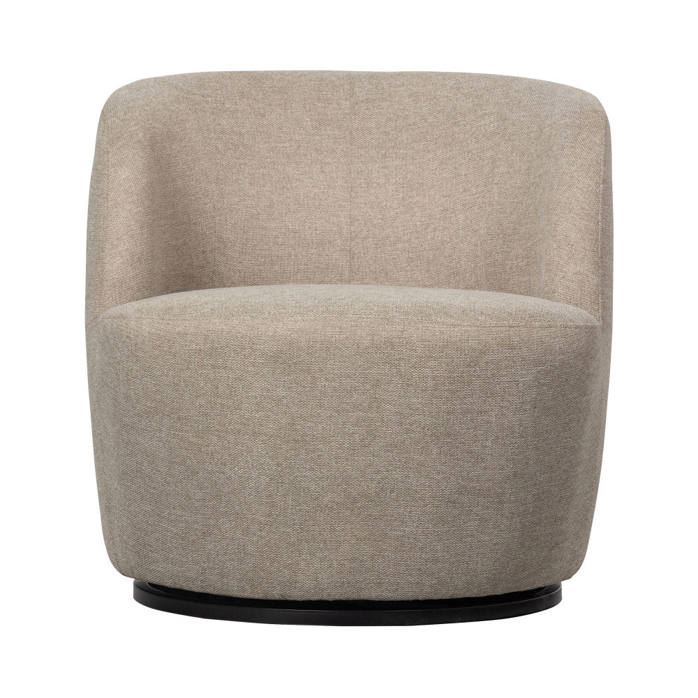 Serra - Fauteuil Pivotant Design - Tissu - Naturel - Image 2