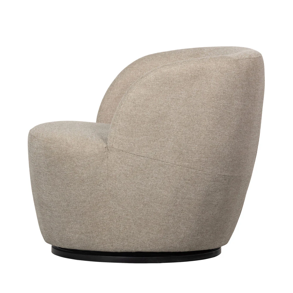 Serra - Fauteuil Pivotant Design - Tissu - Naturel - Image 4