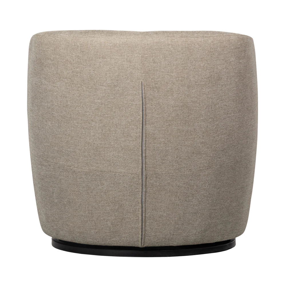 Serra - Fauteuil Pivotant Design - Tissu - Naturel - Image 5