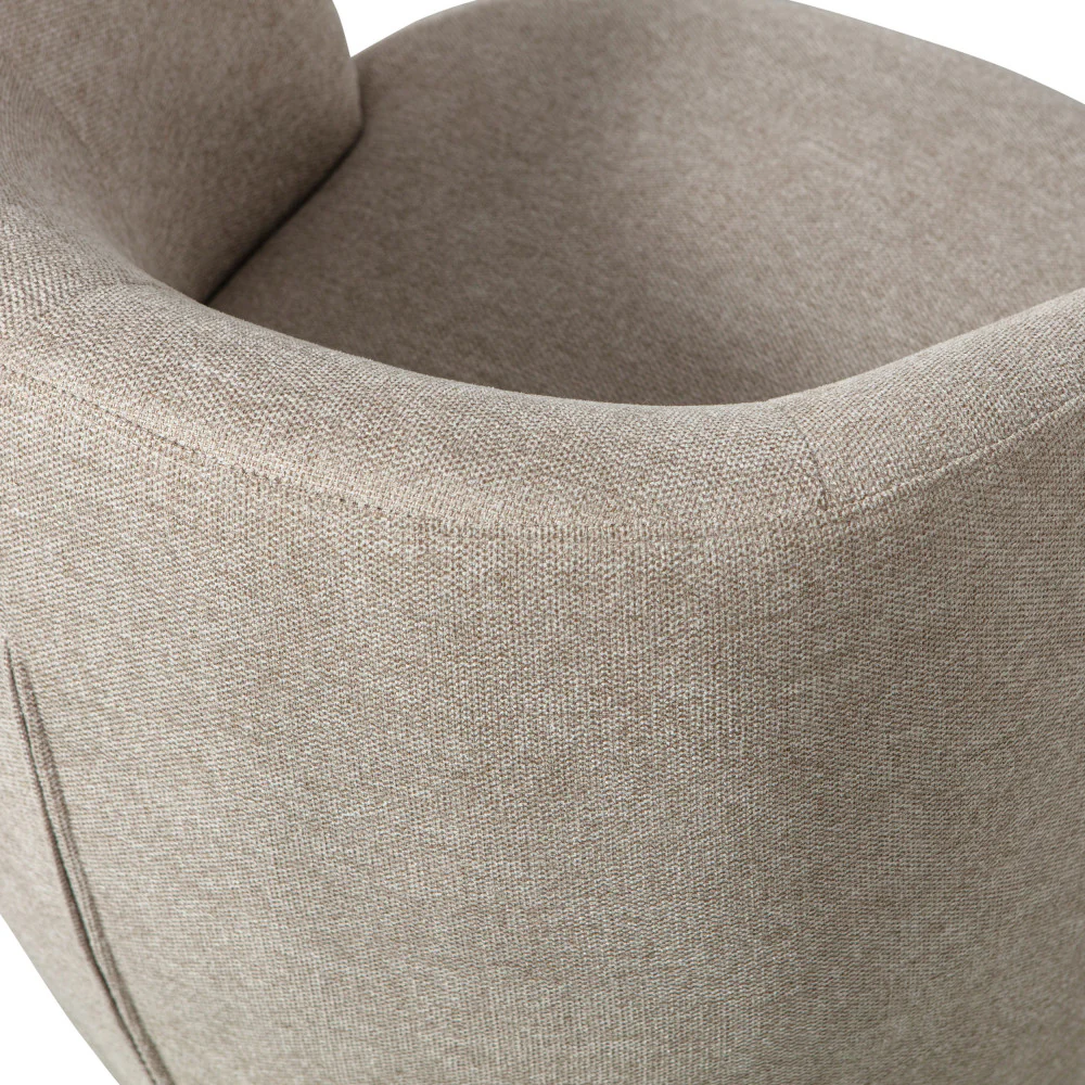 Serra - Fauteuil Pivotant Design - Tissu - Naturel - Image 6