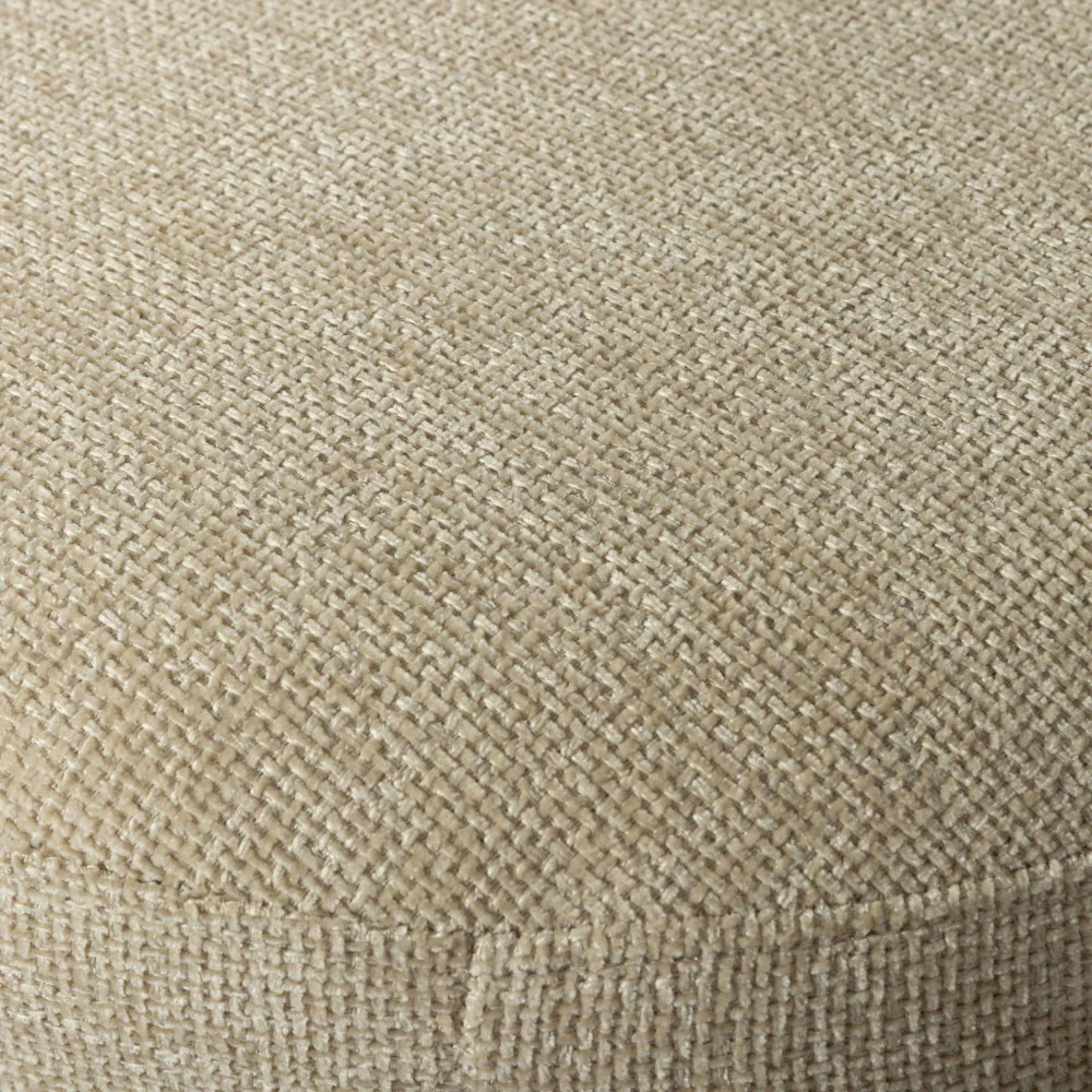 Charlie - Pouf Rond - Tissu - Beige - Image 7