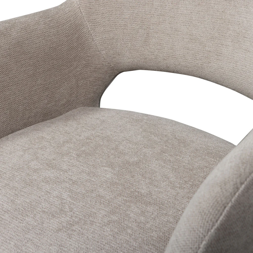 Jenny - Lot De 2 Fauteuils De Table - Tissu - Beige - Image 8