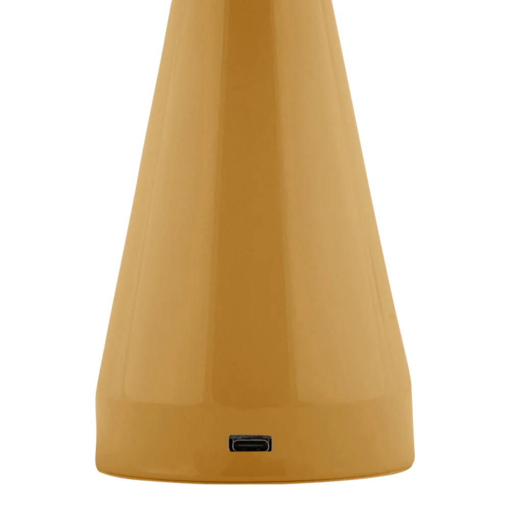 Rachel - Lampe À Poser LED Sans Fil Rechargeable - Ocre - Image 4