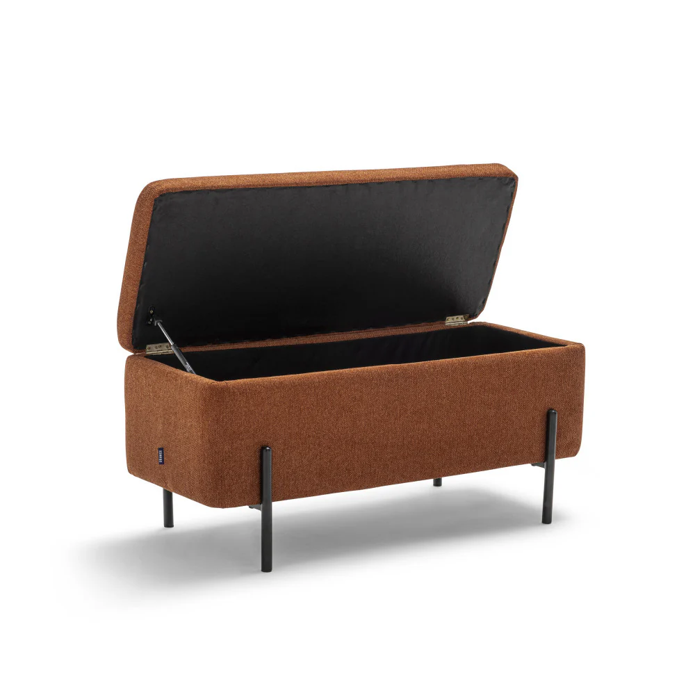 Kos - Banc Coffre - Tissu & Métal - Rouille - Image 4