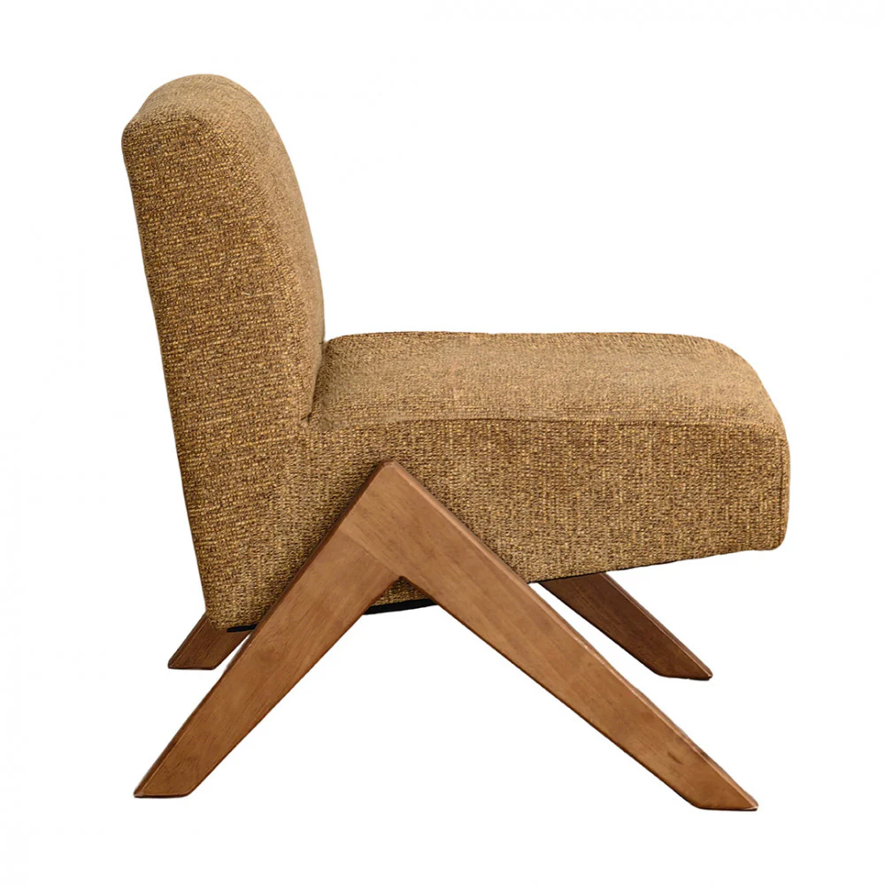 Vinto - Fauteuil - Tissu - Marron chiné - Image 4