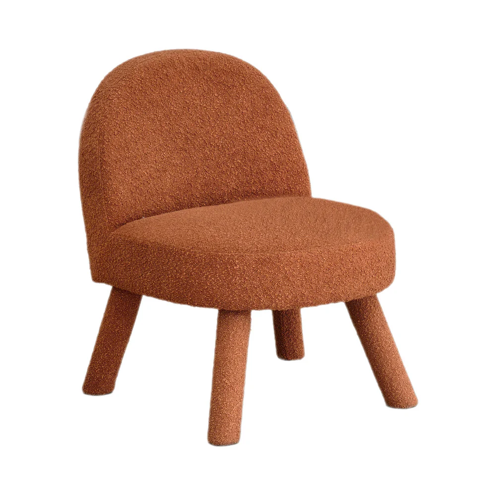 Abica - Fauteuil - Tissu Bouclette - Rouille - Image 2