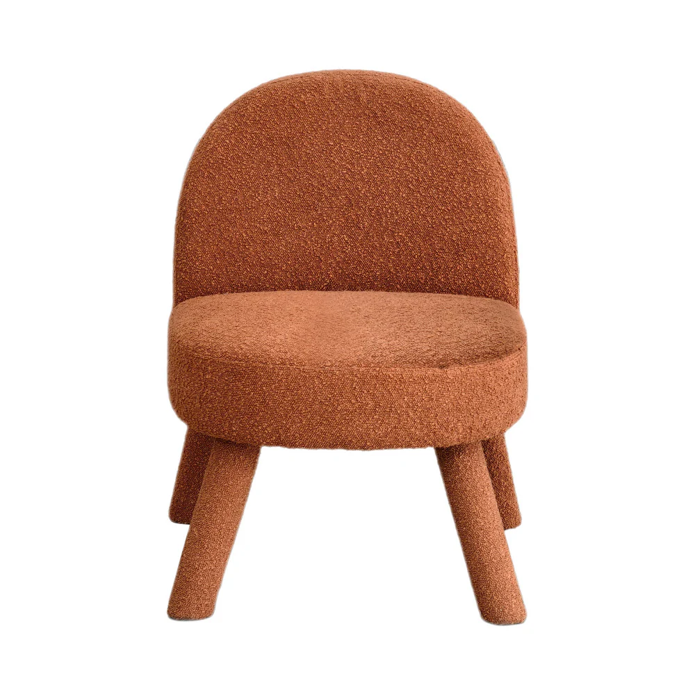 Abica - Fauteuil - Tissu Bouclette - Rouille - Image 3