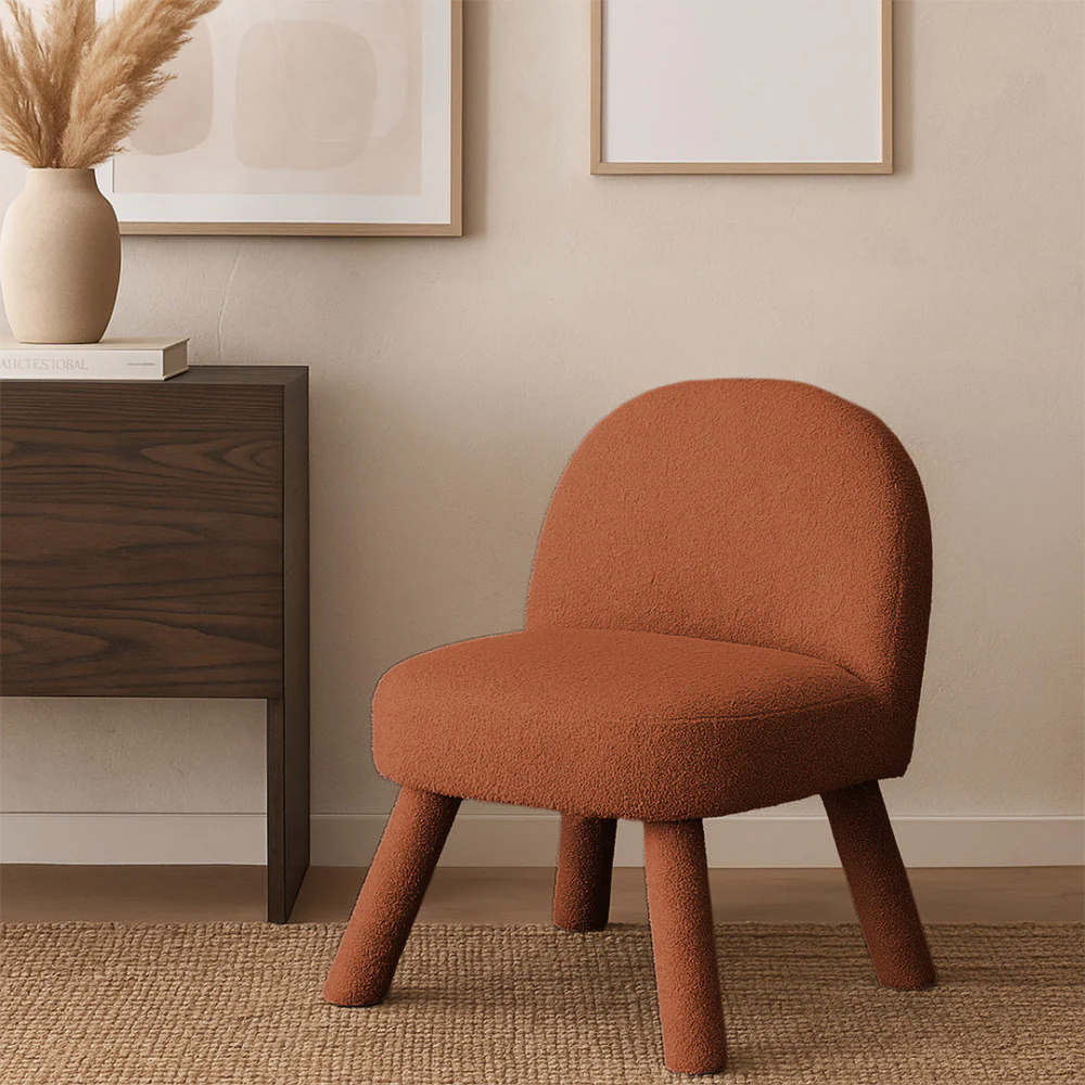 Abica - Fauteuil - Tissu Bouclette - Rouille - Image 6