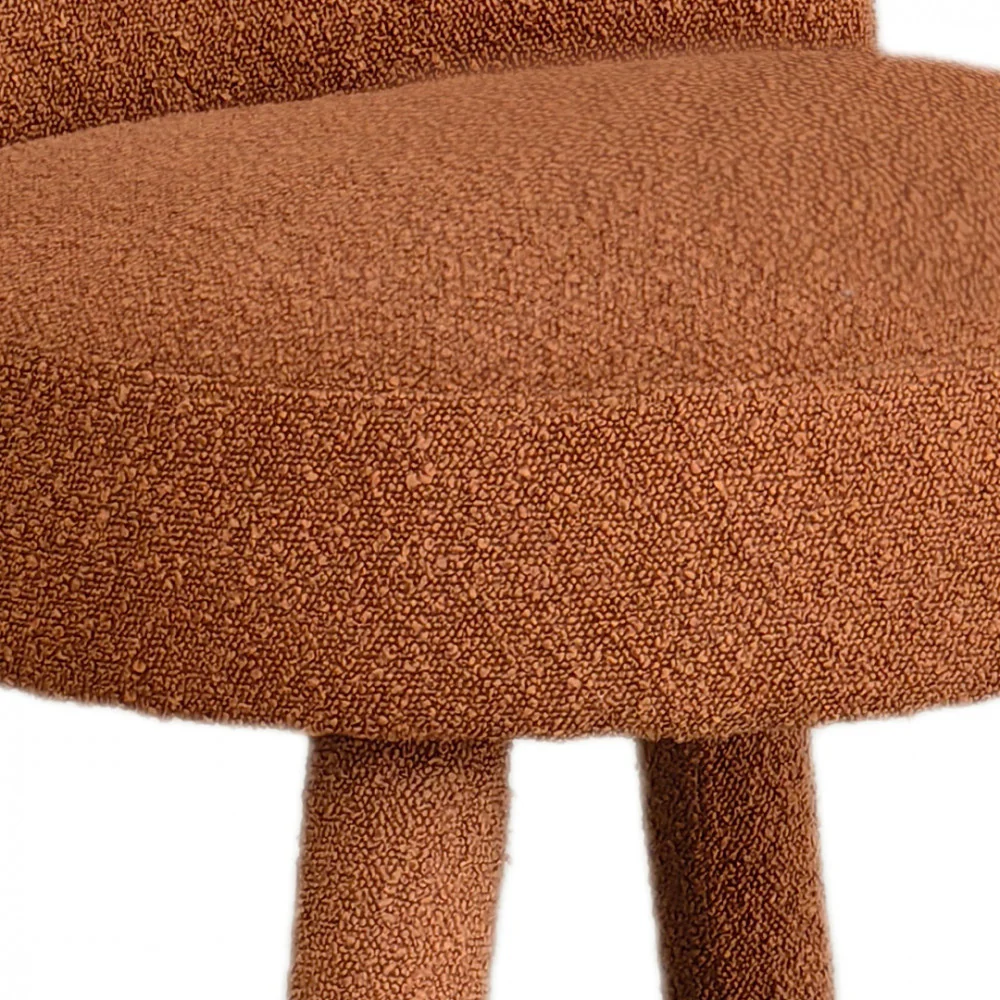 Abica - Fauteuil - Tissu Bouclette - Rouille - Image 8