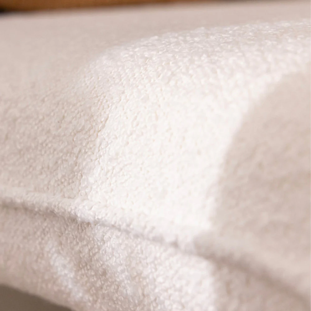 Full - Pouf - Tissu Bouclette - Blanc - Image 5