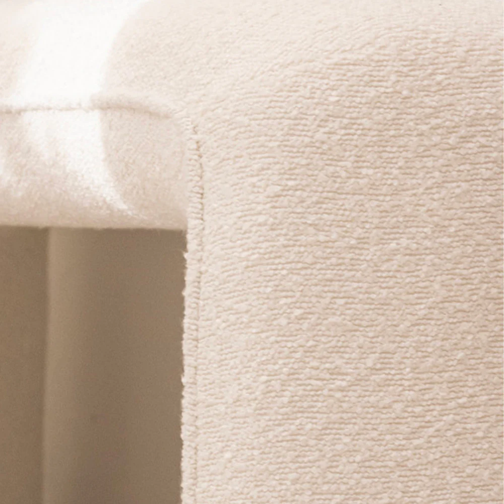 Full - Pouf - Tissu Bouclette - Blanc - Image 6