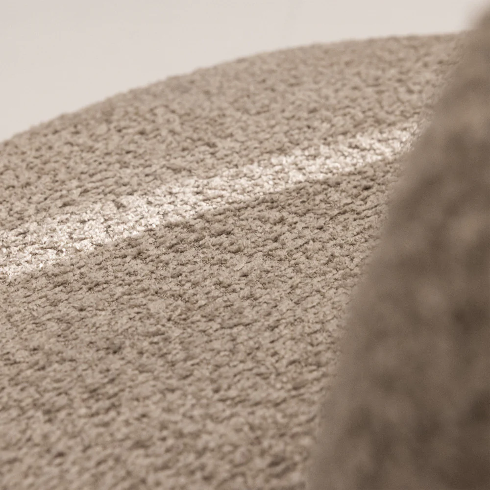 Mo - Banquette 2 Places - Tissu Bouclette - Taupe - Image 4