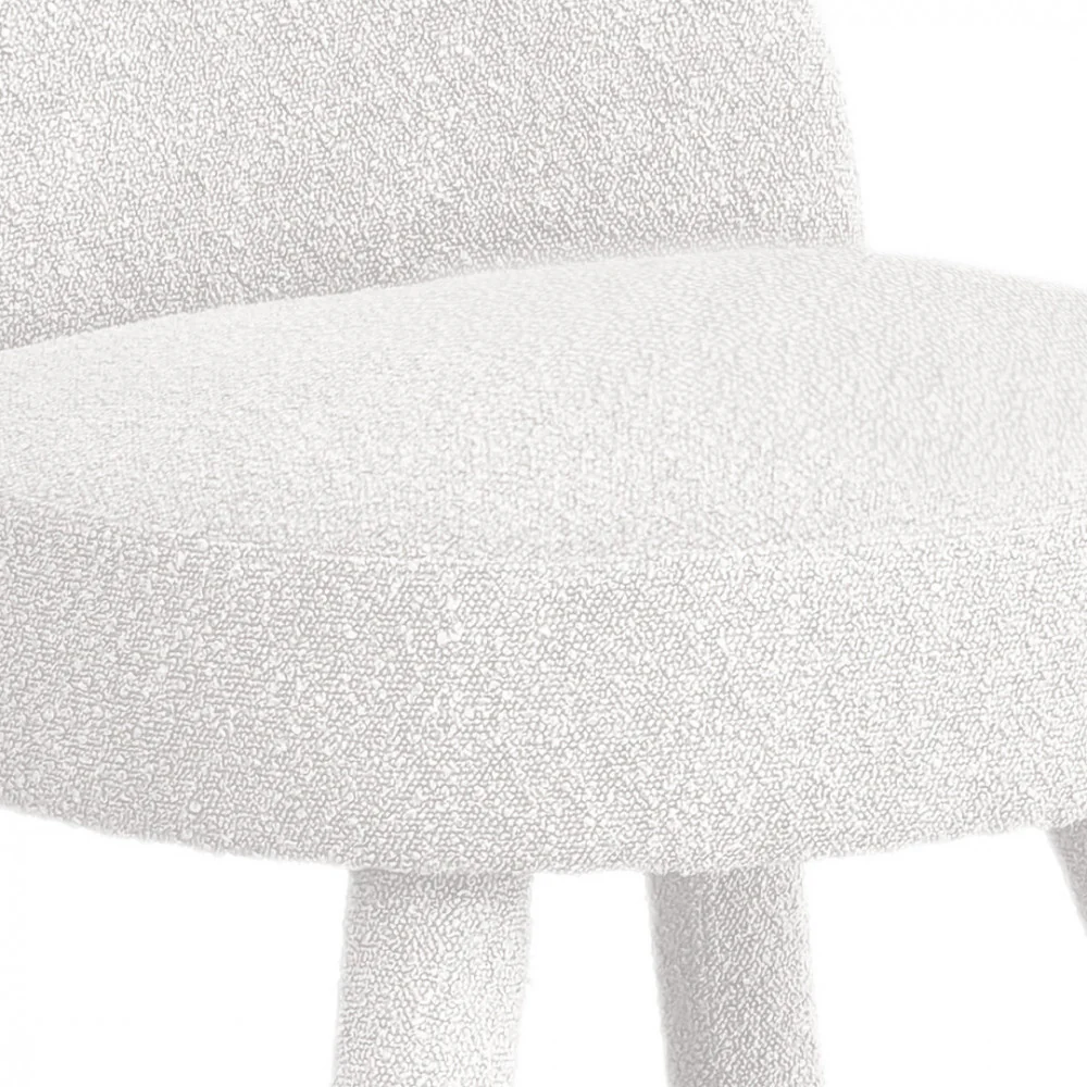 Abica - Fauteuil - Tissu Bouclette - Blanc - Image 6