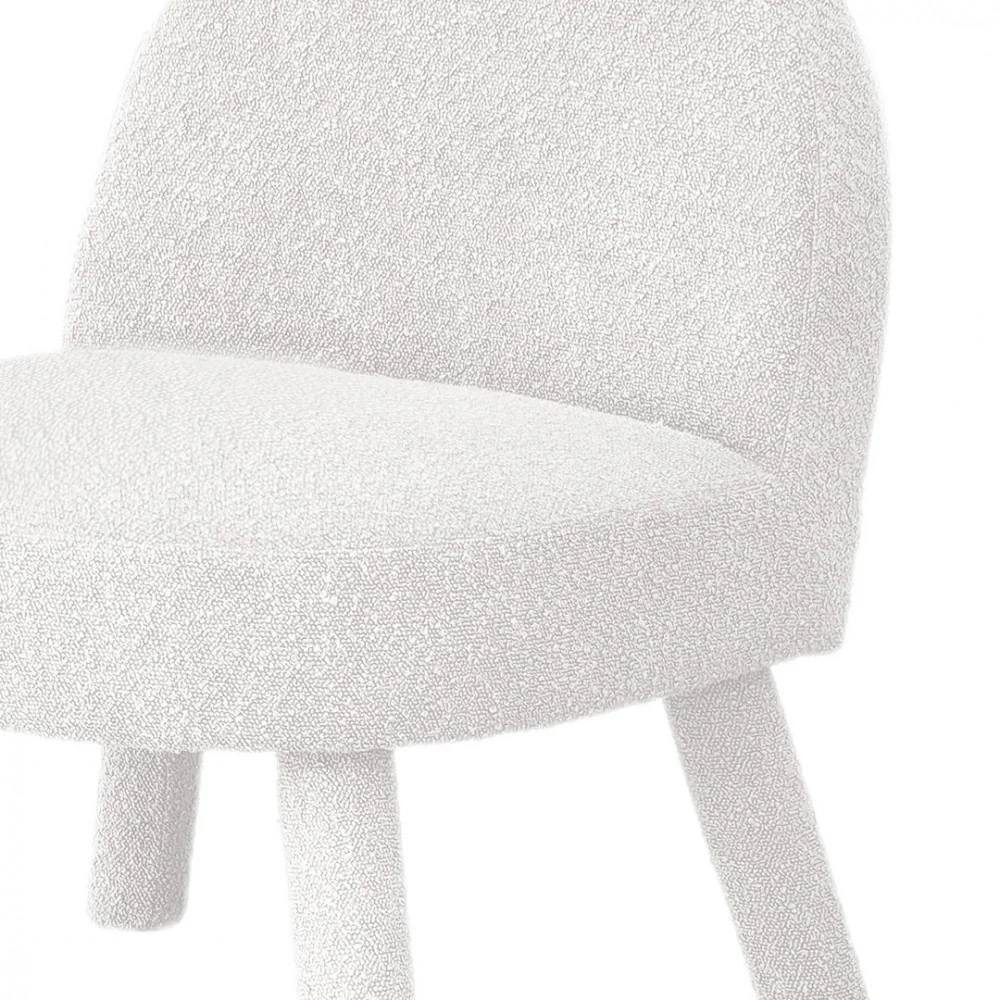 Abica - Fauteuil - Tissu Bouclette - Blanc - Image 7