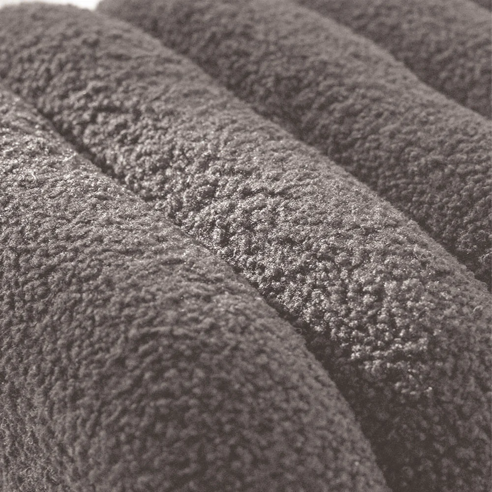 Leto - Pouf Rembourré - Tissu Bouclette - Taupe - Image 7
