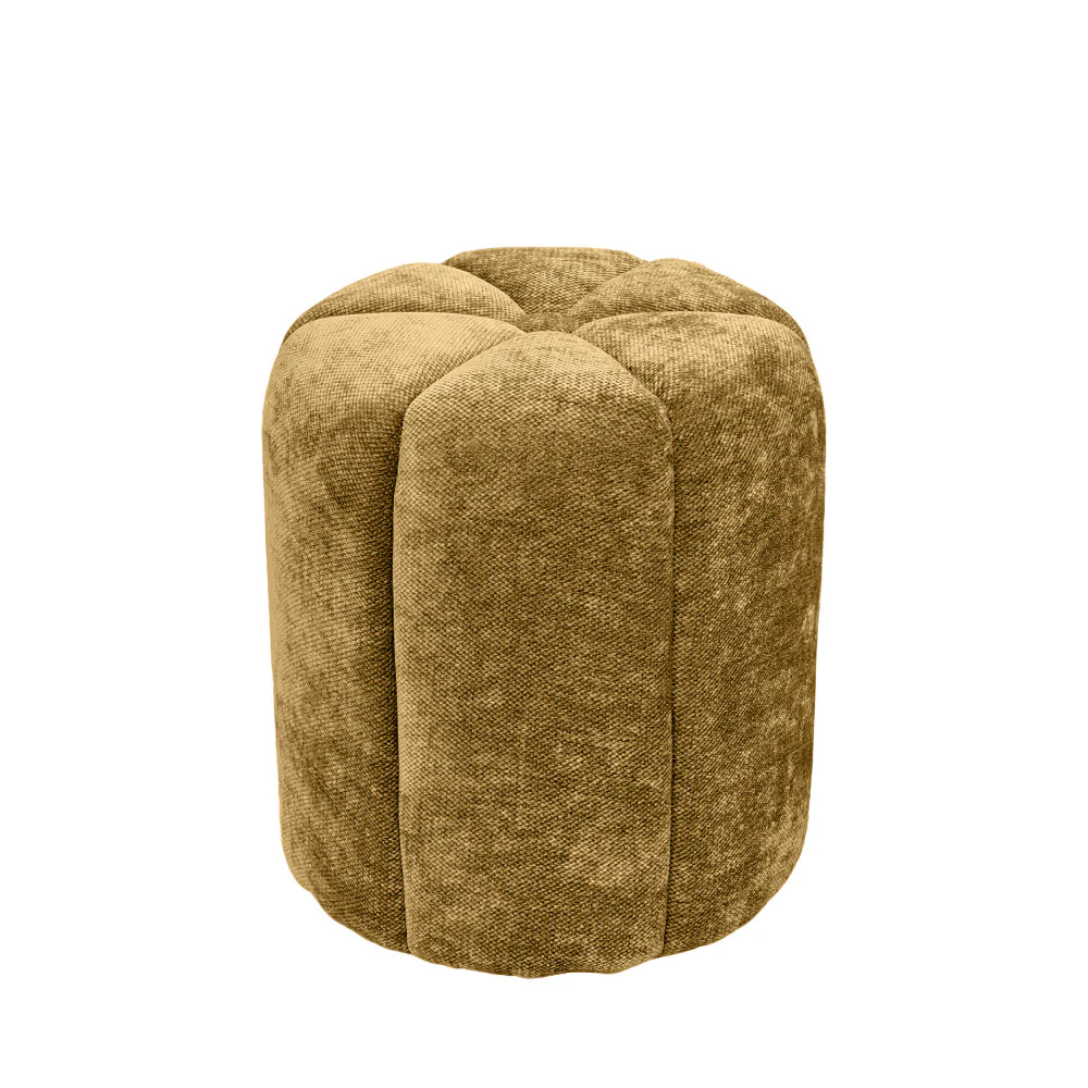 Flower - Pouf Rond - Tissu - Bronze - Image 2