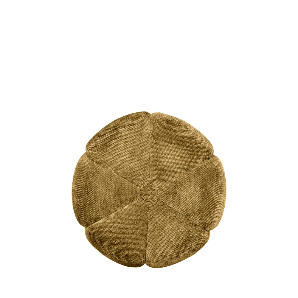 Flower - Pouf Rond - Tissu - Bronze - Image 3