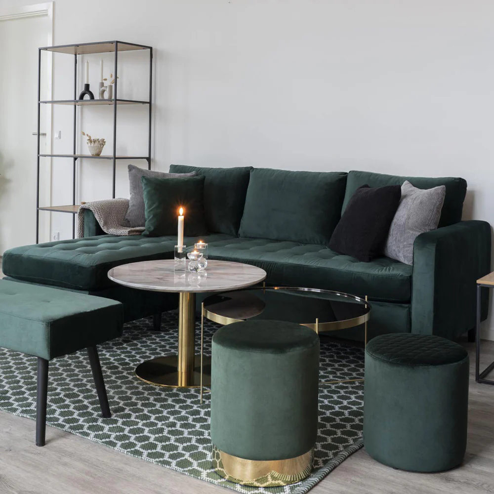 Skiby - Banc - Velours - Vert - Image 5