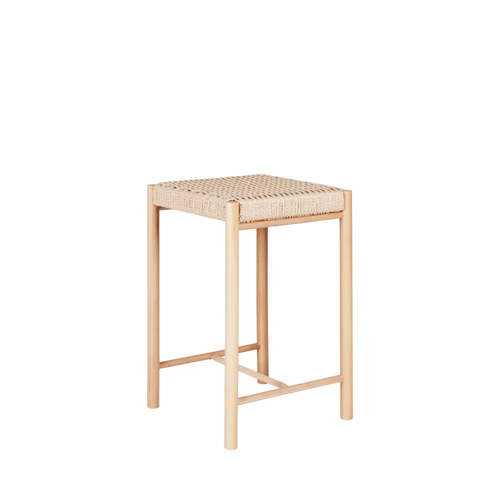 Abano - Tabouret De Bar Et Corde - Bois - Naturel - Image 2