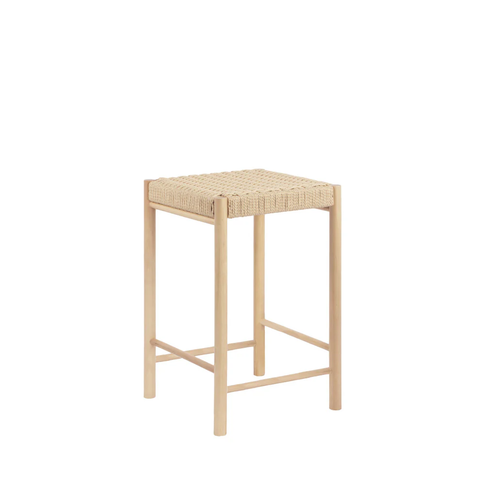 Abano - Tabouret De Bar Et Corde - Bois - Naturel - Image 5