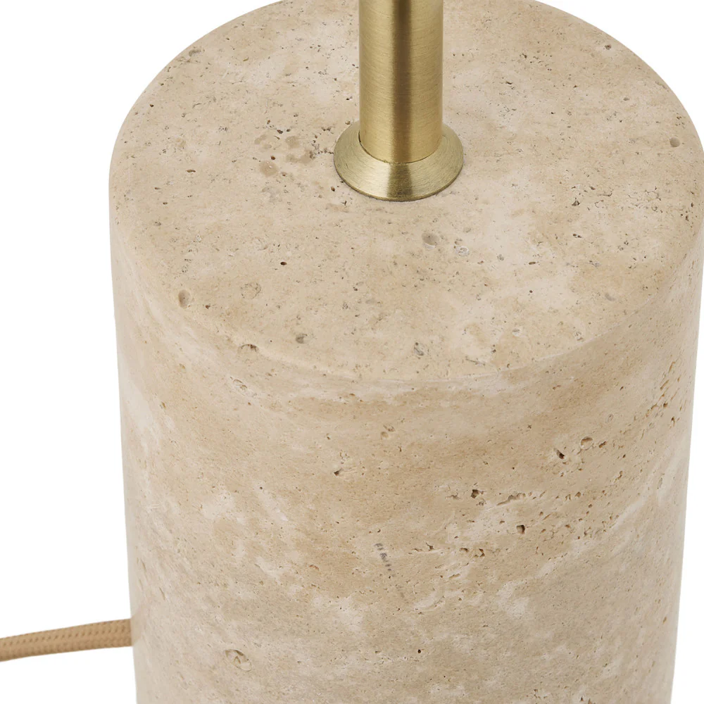 Sheffield - Lampe À Poser En Marbre Et Métal - Beige - Image 6