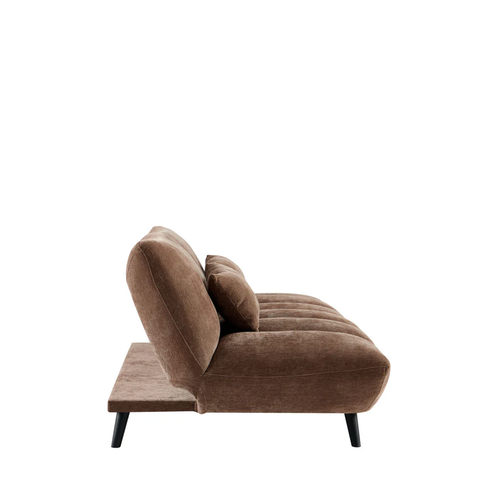 Peco - Canapé Convertible 3 Places - Tissu Chenille - Marron - Image 5