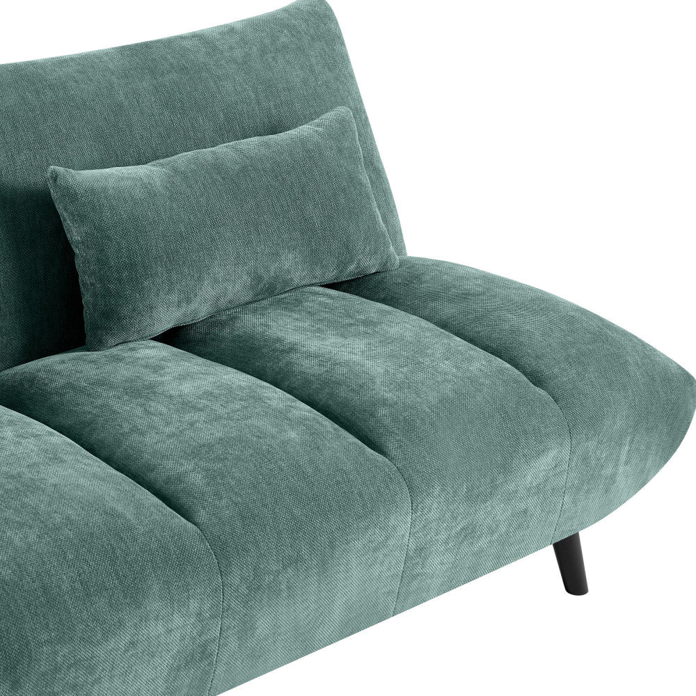 Peco - Canapé Convertible 3 Places - Tissu Chenille - Bleu canard - Image 8
