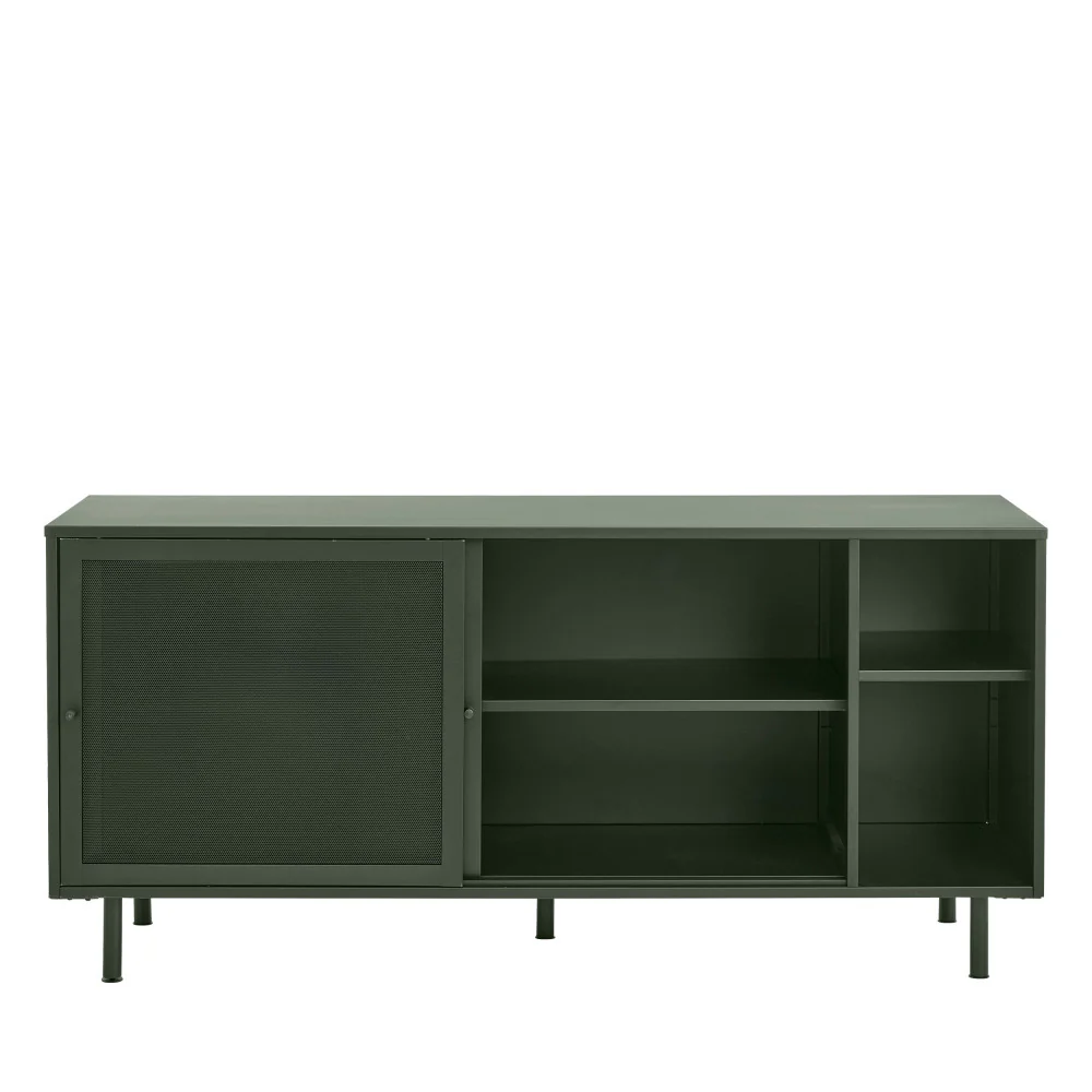 Kiso - Buffet 2 Portes, 2 Niches - Métal - Vert olive - Image 5