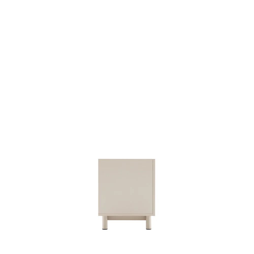 Stanley - Meuble TV 2 Portes Et Métal - Bois - Beige - Image 5