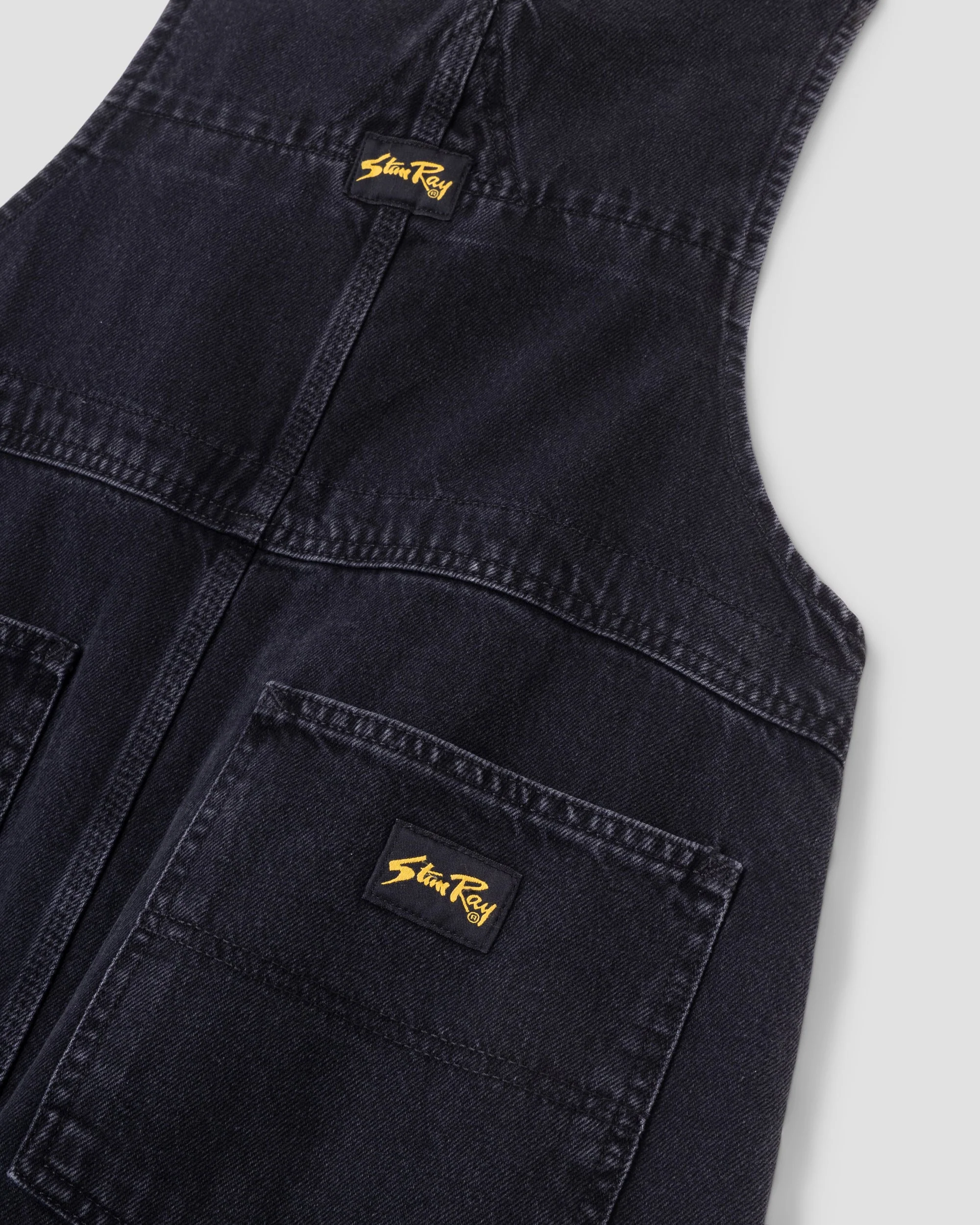Earls Bib - Stonewashed Black Denim - Image 4