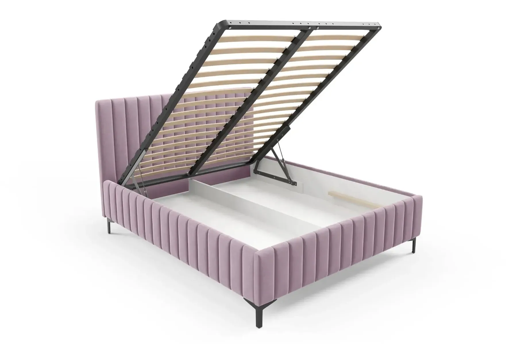 Eden - Lit Coffre Tissu Velours 140X200Cm - Image 26