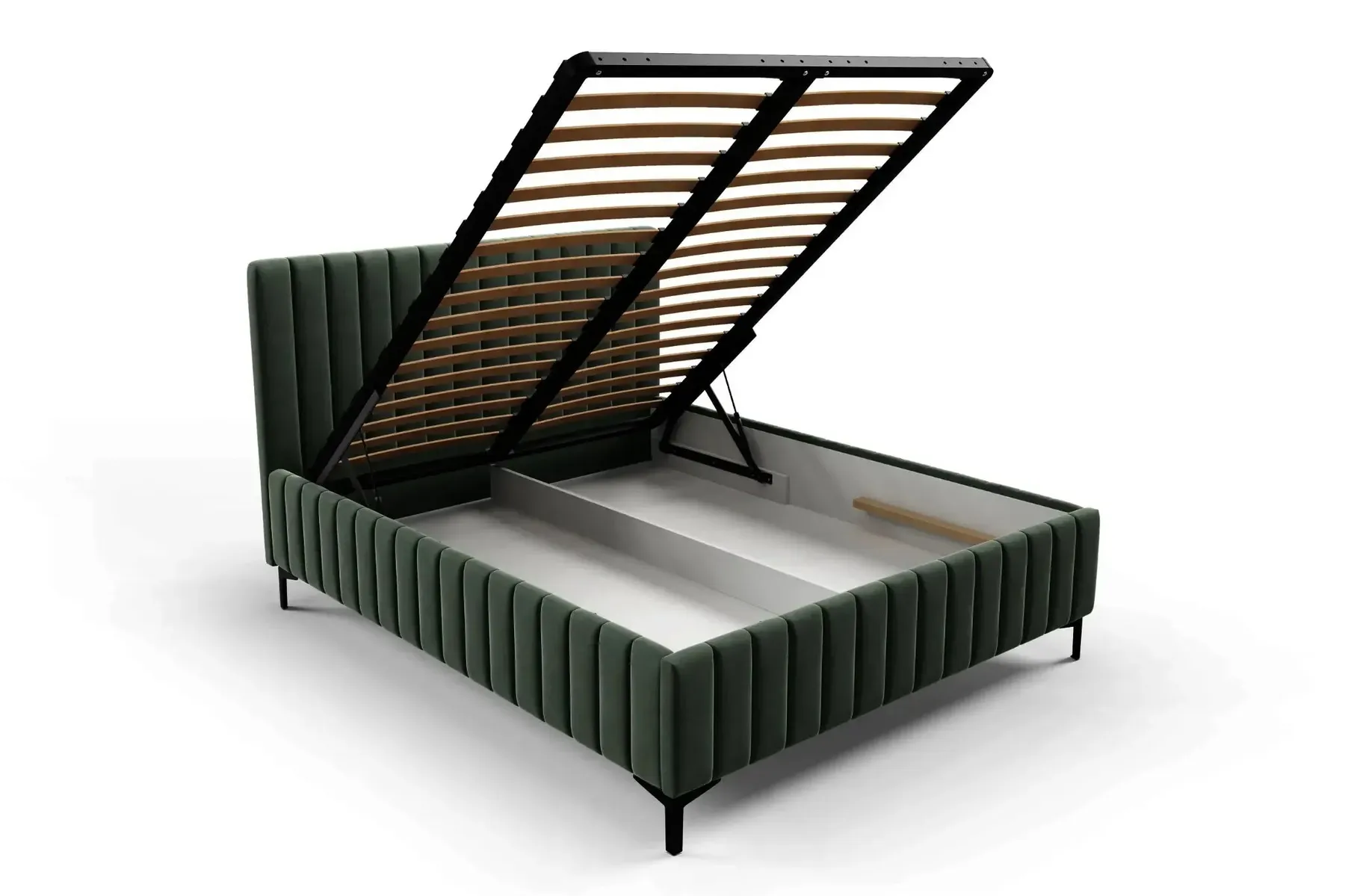 Eden - Lit Coffre Tissu Velours 140X200Cm - Image 35