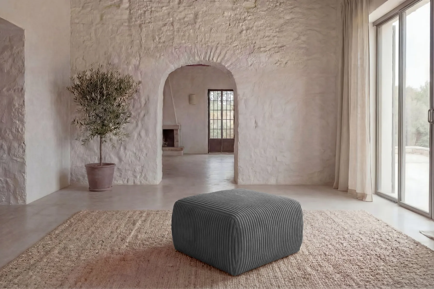 Elio - Pouf Velours Côtelé - Image 41