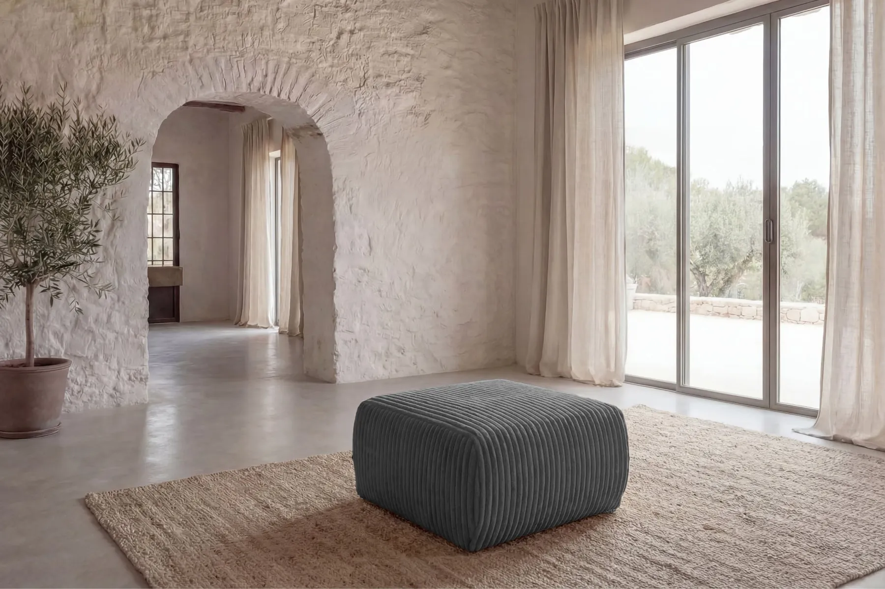 Elio - Pouf Velours Côtelé - Image 43