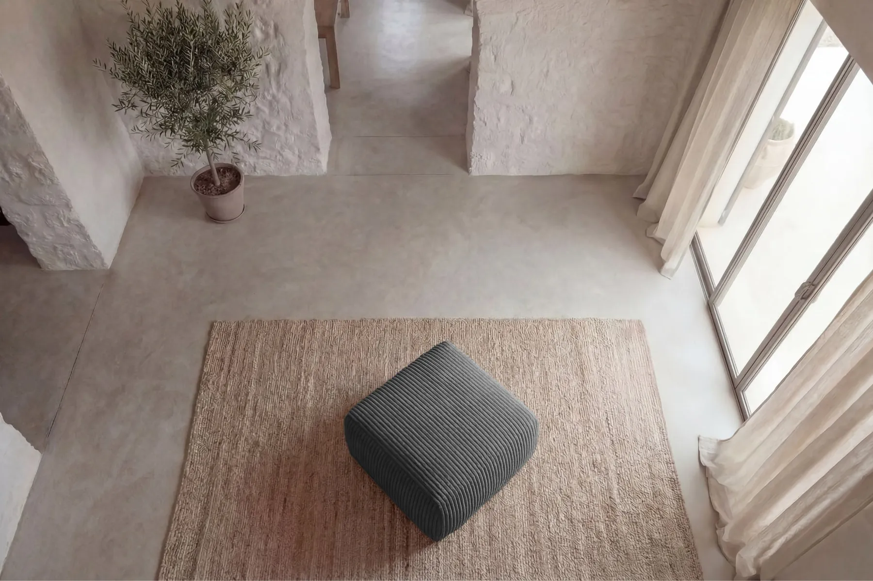 Elio - Pouf Velours Côtelé - Image 44