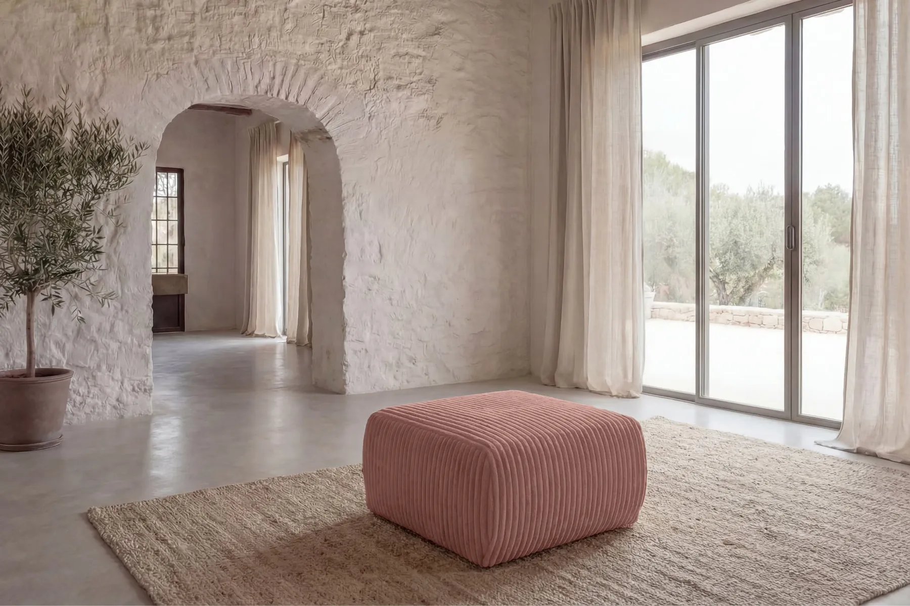 Elio - Pouf Velours Côtelé - Image 53