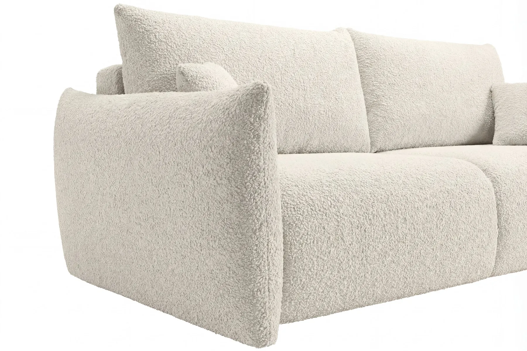 Elio - Canapé Convertible Tissu Bouclette 3 Places - Image 10
