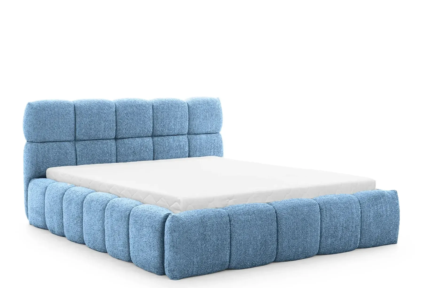Elise - Lit Coffre Tissu Bouclette 140X200Cm - Image 11